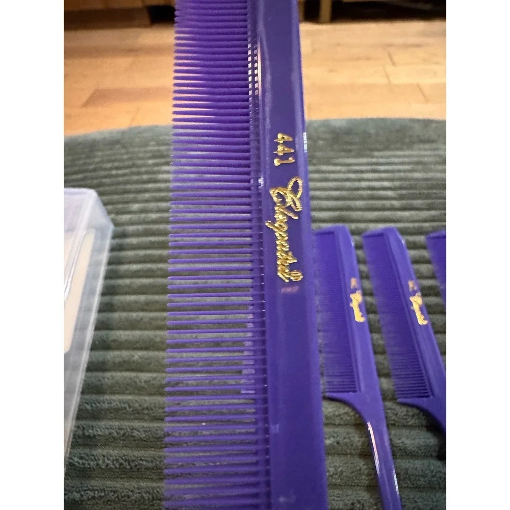 Rest Cleopatra Purple Rattail Comb X-Fine - 9 - #441 Hair Styling Tools‎